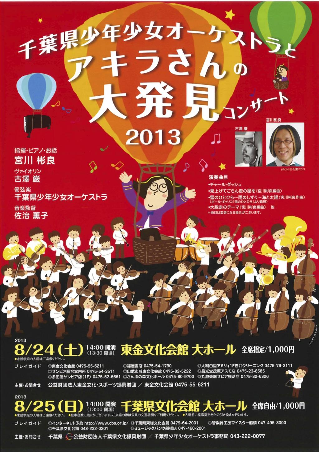 千葉県少年少女オーケストラとアキラさんの大発見コンサート2013